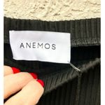 NWT Anemos Ribbed Short Sleeve Tortoise Top & Midi Skirt Set Black Women's XS Photo 7