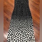 Metaphor black and white falling polka dots maxi dress size small Photo 2