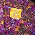 Ruby Rd BOHO‎ Orange, Pink, Purple and Green Open Front Sweater Pink Size L Photo 2