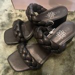 Serra Elegant Black Braided Women's Heels Photo 0