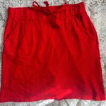 Loft S Red Cotton Skirt with Pockets Photo 0