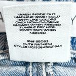 Happily Grey Denim Striped Shorts Super High Rise Wedge Button Fly  1/25 NWT Photo 5