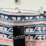 NEW Lauren Ralph Lauren Geometric Knit Pencil Skirt Plus Size XL Quiet Luxe Blue Photo 5