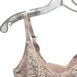 Chantelle  Floral Lace Underwire Bra Nude Women Size 34D Full Coverage Supportive Photo 2