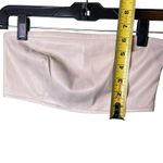 Good American Faux Leather Bandeau Top Womens Small (1) Bone Strapless GLBT070 Photo 4