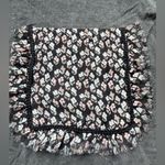 POL  Charcoal Gray Boho Embellished Pocket Tee One Size Short Sleeve Top Photo 2