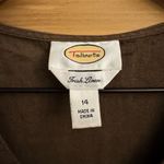 Talbots Vintage  Size Large Irish Linen V Neck Babydoll Style Tank Photo 10