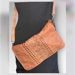 CIVICO 9 Cognac Brown Genuine Leather Cross Photo 1