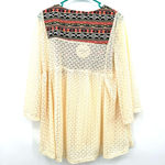 Hayden NWT size Medium wild & wonderful top white crochet blouse semi sheer Photo 1