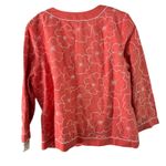 Rafael‎ Woman Coral Floral Linen Blend Open Front Blazer Jacket 22 Orange Size undefined Photo 6