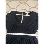 Hutch Anthropologie  black jersey knit wide-leg V-neck smocked jumpsuit, size M Photo 11