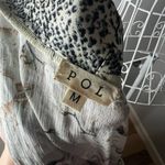 POL Floral Duster Kimono Tassel Tie Animal Print Boho Indie Hippie Size M Photo 3