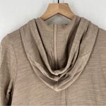 Pure Jill Neutral Tan Cotton Terry Longline Peplum Ruffle Hem Zip Hoodie‎ Jacket Size undefined Photo 11
