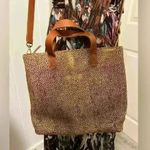 Madewell Zip Crossbody Bag Purse Tote Spotted Calf Hair Animal Print $158 Photo 5