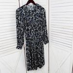 Coach Yoke StaticāPattern Jacquard Long Sleeve Midi Dress Back White 0 Photo 9