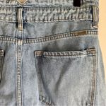 Kancan High Rise Waist Band Detail Distressed Light Wash Mom Jean Size 11/29 Blue Photo 7