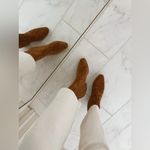 Veronica Beard NEW  Lada Chelsea Boot Suede Western 8 Caramel Brown Photo 2