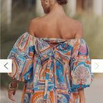 Farm Rio NWOT  x Anthropologie Off-The-Shoulder Cover-Up Mini Dress Photo 3