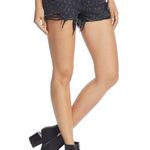 Alexander Wang  X Denim Faded Black Net Print Bite High Waist Cut Off Shorts 25 Photo 8