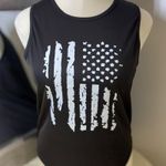 Black Muscle Tee with Graphic Design Photo 15