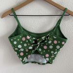 Victoria's Secret Pink Floral Green Twist Back Sports Bra Small Photo 1