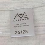 Avenue NWT Womens 3/4 Sleeve Striped Top Size 26/28 Round Neck Leisure Casual Photo 3