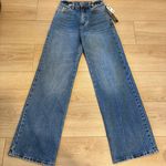 Billabong NWT  High Waisted Wide Leg Faded Medium Wash Jeans Size 24 Photo 0