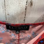 Eloquii  Red Floral Satin Lace Camisole Tank Top Photo 2