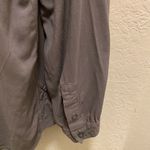Sundance  Grey Mystic Falls Pleated Button Front Blouse Size L Photo 6