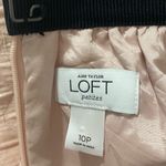 Loft Ann Taylor  pale pink jacquard textured women's mini skirt Photo 3