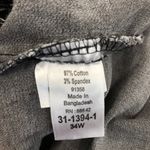 Woman Within  Light Wash Black Denim Capris - Size 34 Photo 3