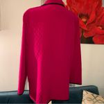 Diane Von Furstenberg  Pink 100% Silk Quilted Light Jacket Pockets Coat M Medium Photo 3
