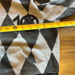 10.Deep Pattern Diamond Zip Up Sweater Hoodie Black Gray Streetwear Small Photo 8