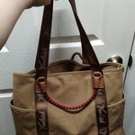 Woolrich x Target NWT Khaki Brown Large Canvas Tote Bag with Removable Carabiner Photo 0