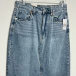 BLANK NYC NWT In My Mind Denim Maxi Denim Skirt with Front Slit Size 29 Photo 2
