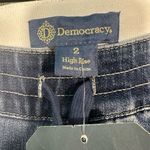 Democracy High Rise Drawstring Skinny Leg Blue Jeans Size 2 NWT Photo 4