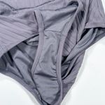 Shade & Shore NWOT  Square Neck Strappy Side Ribbed One Piece Swimsuit Gray M Photo 10