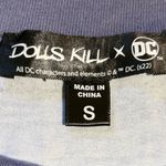 Dolls Kill  x DC Batman Symbol Gotham City Comic  Long Sleeve Shirt ~Small💛 Photo 8