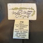 Vintage Molly & Maxx Petite Teal Blue Black Paisley Jacket Blouse PM Medium M Size undefined Photo 6