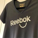 Reebok Women's Black Workout Exercise Short Sleeve Shirt, Size Medium Photo 2