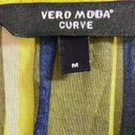 VERO MODA Vera Moda Curve blouse short sleeves pop over slouchy  Medium NWT‎ Photo 5