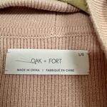 Oak + Fort  Pink Open Front Duster Cardigan Sweater Womens L Classic Academia Photo 4