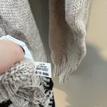 American Eagle  open front fringe boho wool blend cardigan sweater size medium Photo 4