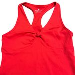 EleVen by Venus Williams Red Tie Front Fitted Tank Top Size M Photo 5