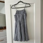 Old Navy  Blue & White Striped Cotton & Linen Blend Mini Dress XSmall EUC Photo 5