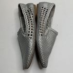 Birdies  The Starling Silver Woven Slip On Vegan Leather Loafers S-002 Sz 12 Photo 5