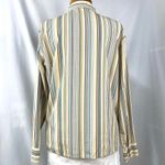 White Stag Retro Striped Button Down Shirt 60s 70s Womens M Cottage Boho Floral Photo 3