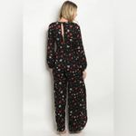 Lush Clothing BLACK FLORAL JUMPSUIT Photo 1