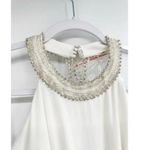 Mac Duggal New 25572 Beaded Halter Jersey Evening Gown white Dress 6 Photo 6