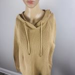 Lauren Ralph Lauren Waffle Knit Pullover Hoodie Women's Sz Medium Tan/brown Brown Photo 1